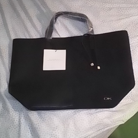 Large Donna Karan Black Handbag/Tote Bag - Picture 2 of 8